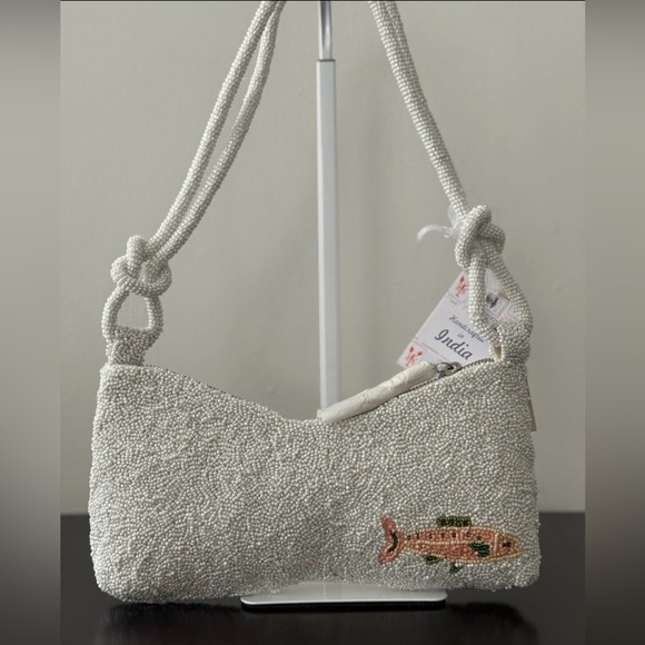 Viral Beaded Bag with Sardines Design - Picture 4 of 6